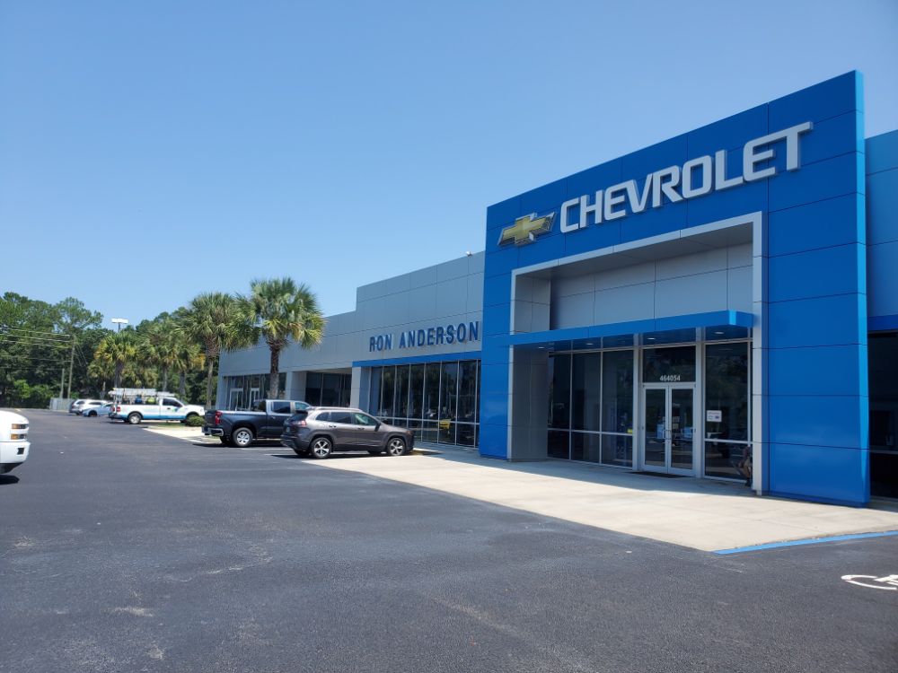 Commercial window cleaning at ron anderson chevrolet in yulee fl