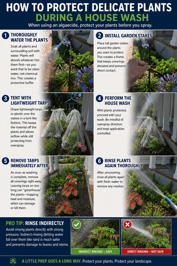 Protect your plants like a pro during a house wash