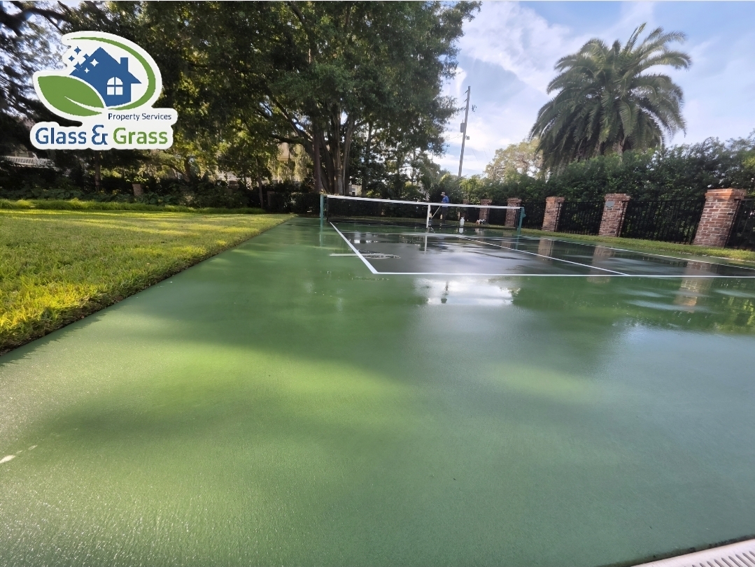  Pickleball Court Soft Washing Performed in Fernandina Beach, Florida