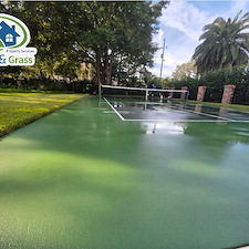  Pickleball Court Soft Washing Performed in Fernandina Beach, Florida