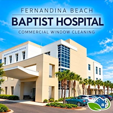 Commercial Interior Window Cleaning at Baptist Medical Center Nassau