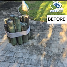 Fall-Paver-Driveway-Clean-Up-for-a-Home-off-Blackrock-in-Yulee-Florida 6