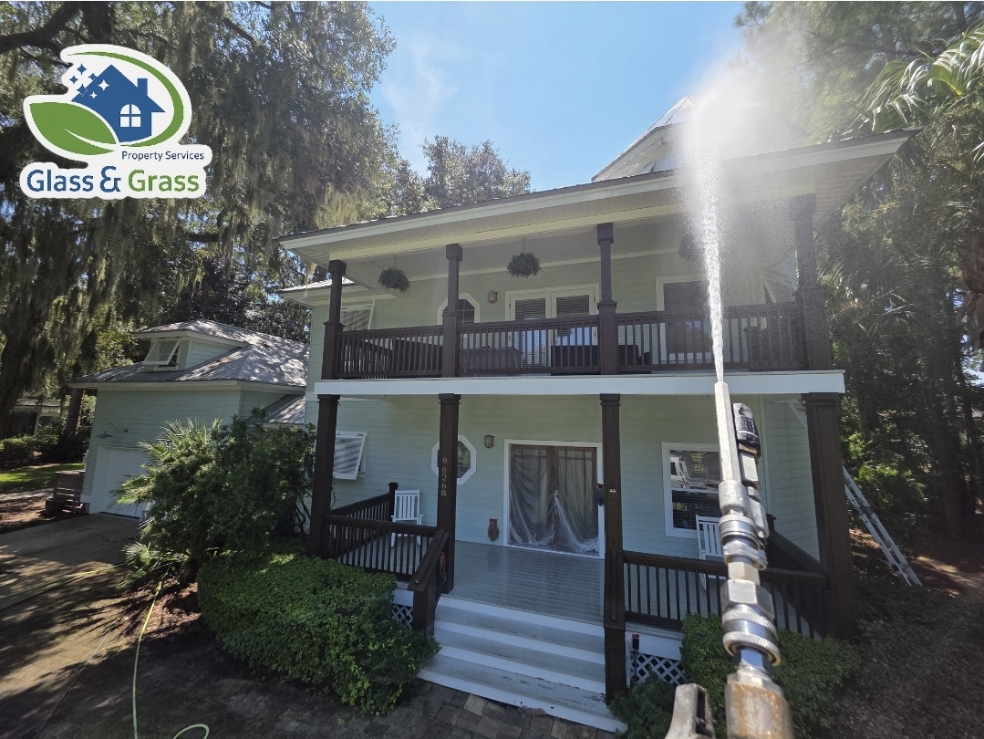 House Washing and Exterior Cleaning Project in Oyster Bay, Fernandina Beach, Florida