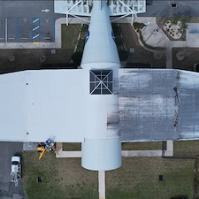 Making the Fernandina Beach Airport shine through our soft washing services 