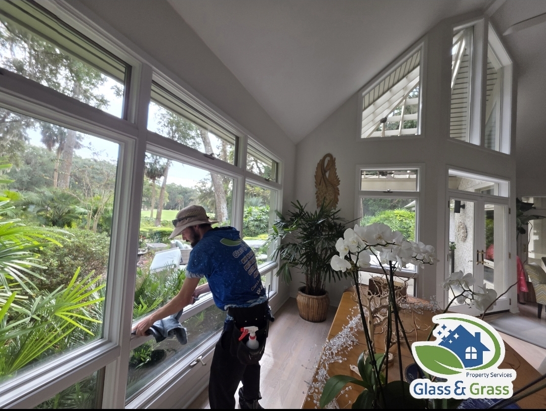 Seasonal window cleaning for Amelia Island Plantation, Fernandina Beach Florida 